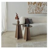 Hanah home Set bočnih stočića Luna 2 Bronzie Orah | Eponuda.com