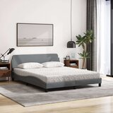  Krevet s madracem svjetlosiva 160x200 cm tkanina | shoptok.hr
