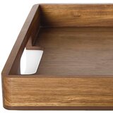 Adhoc Pladenj 40x40xh5cm / kvadraten / les akacija, oreh, (5000265508) | Shoptok.si