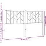  Metalno zamjensko uzglavlje crno 150 cm | Eponuda.com