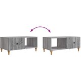  Klubska miza Siva Sonoma 90 x 50 x 40 cm Inženirski les, (5000295505) | Shoptok.si
