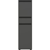 Germania Antracitno sivi visok/uski kupaonski ormarić 33x121 cm Lemont – | shoptok.hr
