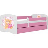 MID.YOU Dječji krevet Dreamy medvjedić 2 160x80 sa madracem s ladicom Rozičasta | shoptok.hr