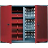 KÜPPER 70322 viseći ormar 80 cm, 2 vrata, 18 kutija za skladištenje, crvene boje (Š x V x D) 80 x 60 x 19 cm | Eponuda.ba