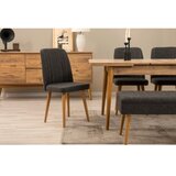 Hanah home vina 03 1053 atlantic pine anthracite (produžni trpezarijski sto, stolice i konzola set (7 komada) | ePonuda.com