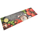  Kuhinjski tepih perivi s uzorkom povrća 60 x 180 cm baršunasti | shoptok.hr