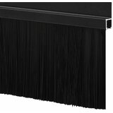  Držač četke za vrata 2 pcs Crna 100 cm Aluminijski legura | shoptok.hr