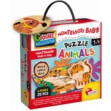 Lisciani Montesori Baby Edukativna drvena slagalica 4 Puzzle Animals 96848 cene