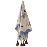 Bloomingville Mini Otroška odeja iz recikliranega bombaža v naravni barvi 130x160 cm Mille – | Shoptok.si