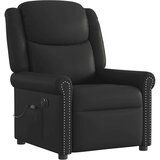  Električni masažni nagibni stol Shiny Black Faux Leather | Shoptok.si