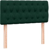 Box Spring krevet s madracem tamnozeleni 80x220 cm baršun | shoptok.hr