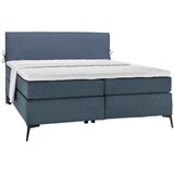 Hom`in postelja boxspring 140 cm x 200 cm , tekstil modra, temno modra Cene