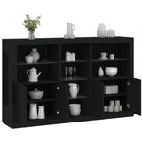  Komoda s LED svjetlima crna 162 x 37 x 100 cm | shoptok.hr