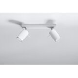 Sollux SL.0088 - Spot svetiljka RING 2 2xGU10/10W/230V bela | Eponuda.com