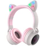 Hoco bluetooth slušalice W27 cat ear sive Cene