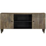 vidaXL tv ormarić svijetlo sivi 105x33,5x46 cm puno drvo mango | shoptok.hr