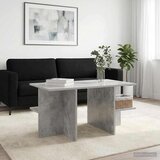  Klubska miza Betonsko siva 87 x 50 x 45 cm Konstruirano leseno, (5000295387) | Shoptok.si