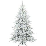  Umjetno božićno drvce s nogom Bijelo 240 cm PVC i čelik | shoptok.hr