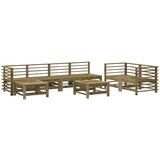 Maison Chic Seti vrtnega pohištva - Vrtna garnitura - Vrtni pohištvo set 8-delna impregnirana borovina, (21800397) | Shoptok.si
