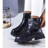 Gemre Black ankle boots with a pouch Lilliana | ePonuda.com