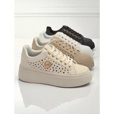 Resti Women's Ecru Platform Sneakers Boreas Eco Leather | Eponuda.ba