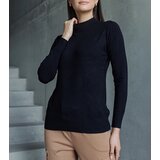  Black classic loose-fit sweater Essana | shoptok.hr