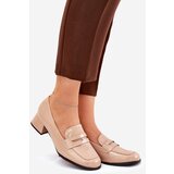 Boto Lacquered Low Heel Pumps Nude Selenith | ePonuda.com