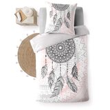 douceur d'intérieur Bijela/ružičasta pamučna posteljina za krevet za jednu osobu 140x200 cm Namaste – | shoptok.hr
