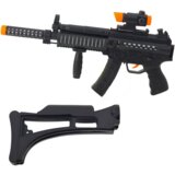  Mitraljez za igru Machine sa zvučnim i svjetlosnim efektima 62cm - crna | shoptok.hr