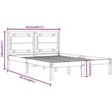  Okvir za krevet od masivnog drva 160 x 200 cm | shoptok.hr