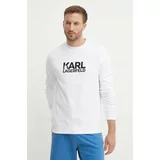 Karl Lagerfeld Bombažen pulover moški, bela barva, 543917.705091