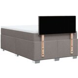 vidaXL Krevet s oprugama i madracem smeđesivi 120 x 190 cm od tkanine | shoptok.hr
