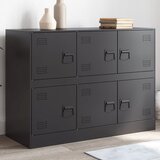 vidaXL Komoda crna 99 x 39 x 73 cm čelična Cijene