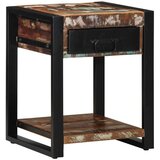 vidaXL Stranska miza Multicolor 40x40x50 cm Masivni les Reclaimed | Shoptok.si