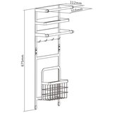  MK FLORIA MKF-21MG02W - Magnetni organizer 67,5x31 cm beo | Eponuda.com