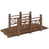  Vrtni most s ogradama 150 x 67 x 56 cm od masivnog drva smreke | shoptok.hr
