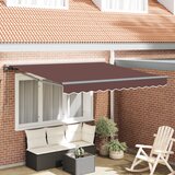 vidaXL Skrovita tenda Smeđa 350x250 cm | shoptok.hr
