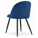  BELLO stolica - tamnoplavi baršun / crne noge x 2 | shoptok.hr