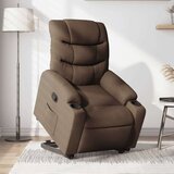 vidaXL Naslanjač s funkcijo vstajanja rjavo blago, (20927583) | Shoptok.si