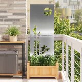 vidaXL Privatnost u vrtu Srebrno 50 x 140 cm Nehrđajući čelik u