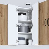 vidaXL Stenska kuhinjska omarica s polico Umetni hrast 57 x 57 x 80 cm | Shoptok.si