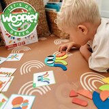 Woopie Green drvena Montessori slagalica, 40 uzoraka za preslagivanje, 55 kom. | shoptok.hr