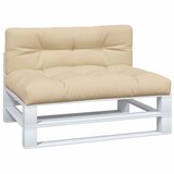  Jastuci za palete 2 kom bež od tkanine 120 x 80 x 12 cm | Shoptok.si