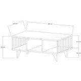 Hanah home bert - antrachite anthracite coffee table | ePonuda.com