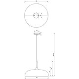  Brilagi - Luster na kablu ABRAHAM 1xE27/60W/230V prečnik 35 cm beli | Eponuda.com