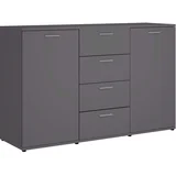 Komoda siva 120 x 35,5 x 75 cm od konstruiranog drva