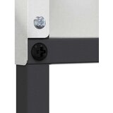 vidaXL Privatnost u vrtu Cvjetni Srebrno 32 x 140 cm Nehrđajući čelik | shoptok.hr