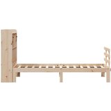 vidaXL Krevet s regalom za knjige bez madraca 75x190 cm borovina | shoptok.hr