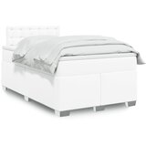  The Living Store Box spring postelja z vzmetnico bel 120x190 cm umetno usnje - Box Spring Postelja, (21457924) Cene