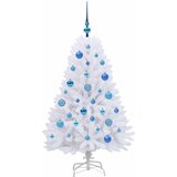 Umjetno božićno drvce s nogom Bijela 120 cm PVC i čelik | shoptok.hr
